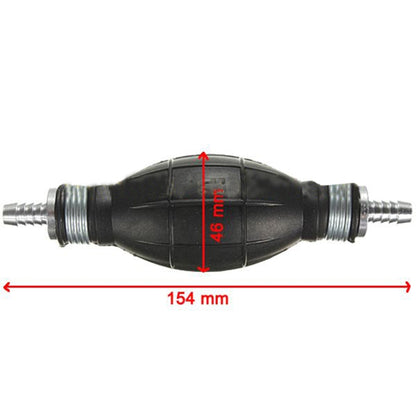 Universal Car Boat Motor Motorcycle Gasoline Pump Spherical Rubber Manual Fuel Pump, Size:10mm(Black) - Marine Accessories & Parts by buy2fix | Online Shopping UK | buy2fix