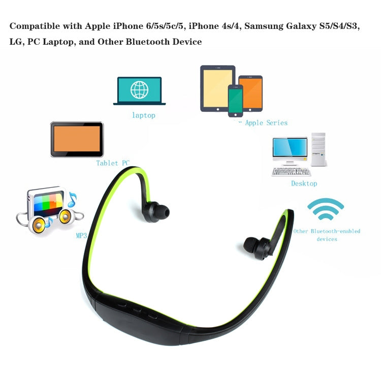 S9 Wireless Sports Bluetooth Earphones for iPhone Huawei XiaoMi Phone, Support TF / SD Card & Microphone(Red) - Neck-mounted Earphone by buy2fix | Online Shopping UK | buy2fix