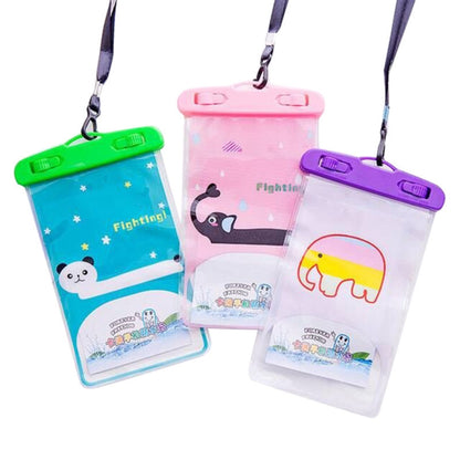 10 PCS Large Outdoor Photo Transparent Waterproof Cartoon Mobile Phone Bag, Style:Squirrel - Waterproof Bag by buy2fix | Online Shopping UK | buy2fix