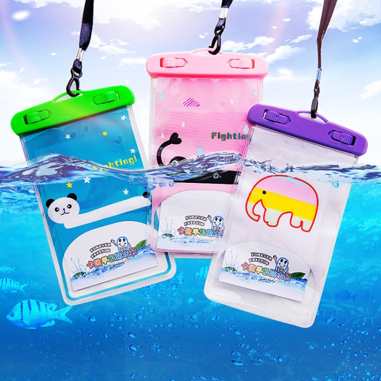 10 PCS Large Outdoor Photo Transparent Waterproof Cartoon Mobile Phone Bag, Style:Big Elephant - Waterproof Bag by buy2fix | Online Shopping UK | buy2fix