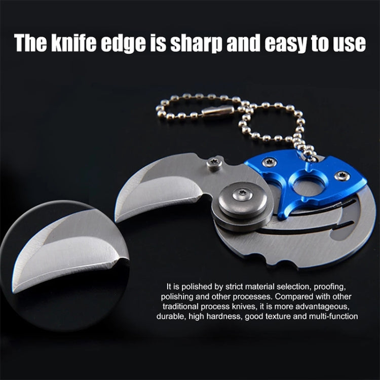 Portable Mini Folding Blade Knife Pocket Small Outdoor Military Survival Knifes Keychain Multitool Self Defense(Silver) - Self-defense Protection by buy2fix | Online Shopping UK | buy2fix