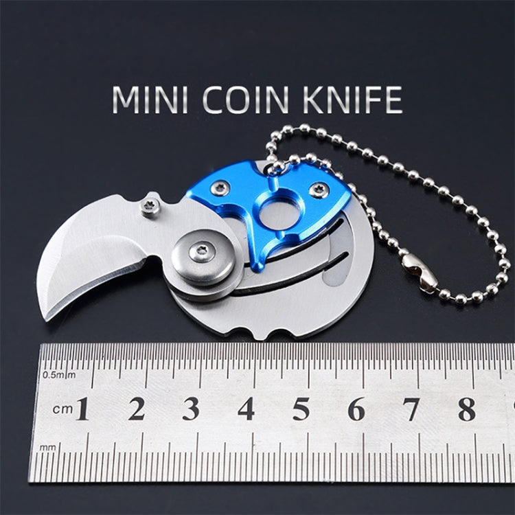 Portable Mini Folding Blade Knife Pocket Small Outdoor Military Survival Knifes Keychain Multitool Self Defense(Silver) - Self-defense Protection by buy2fix | Online Shopping UK | buy2fix