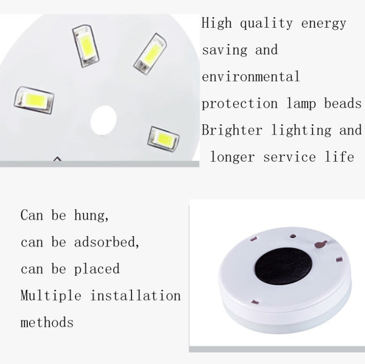 Intelligent Human Body Induction LED Night Light Control Bedroom Bedside Table Lamp, Style:Rechargeable(Warm Light) - Sensor LED Lights by buy2fix | Online Shopping UK | buy2fix