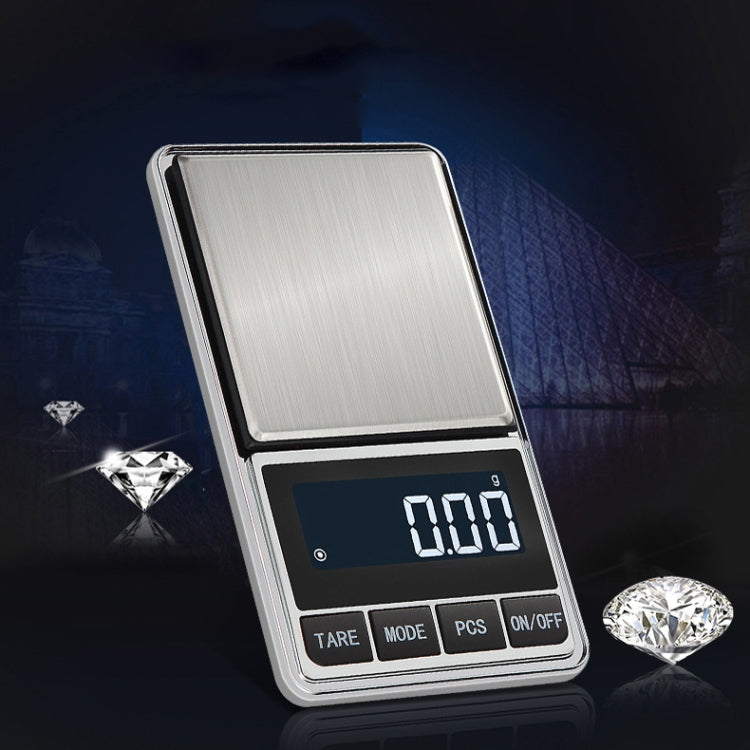 Kitchen Stainless Steel Mini Portable Scale High Precision Jewelry Scale Electronic Scale, Specification: 300g/0.01g - Jewelry Scales by buy2fix | Online Shopping UK | buy2fix