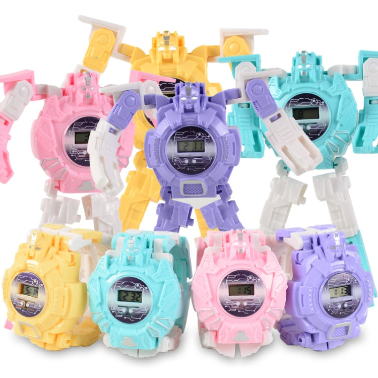 3 PCS Children Electronic Watch Cartoon Deformation Robot Toy Watch(Purple) - Electronic Pets by buy2fix | Online Shopping UK | buy2fix