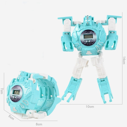 3 PCS Children Electronic Watch Cartoon Deformation Robot Toy Watch(Blue) - Electronic Pets by buy2fix | Online Shopping UK | buy2fix