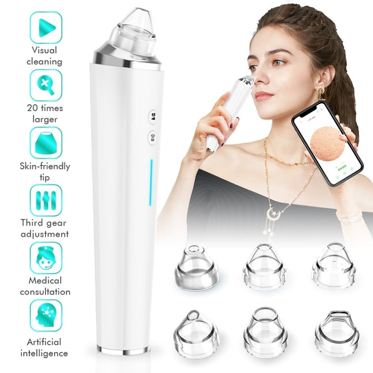 Home Beauty Instrument WIFI Visual Electric Blackhead Cleaning Instrument(White) - Beauty Instrument by buy2fix | Online Shopping UK | buy2fix