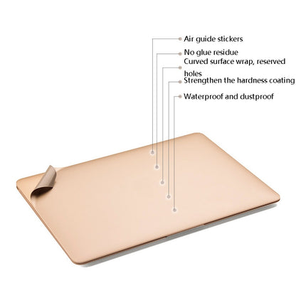 JRC Laptop Film Computer Top Shell Body Protection Sticker For MacBook Pro 13.3 inch A1706 / A1989 (with Touch Bar)(Champagne Gold) - Protector Sticker by JRC | Online Shopping UK | buy2fix