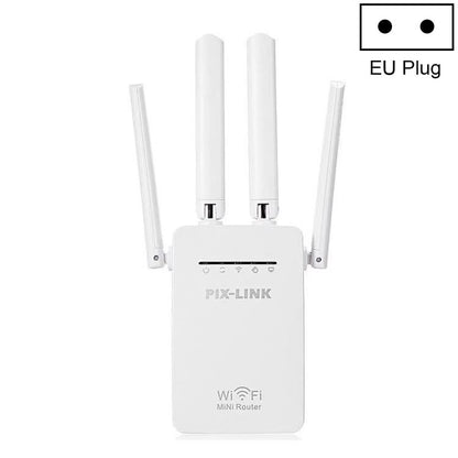 PIX-LINK LV-WR09 300Mbps WiFi Range Extender Repeater Mini Router(EU Plug) - Wireless Routers by buy2fix | Online Shopping UK | buy2fix