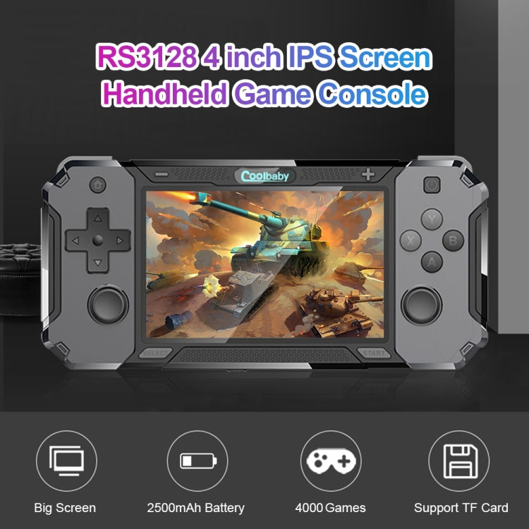 Coolbaby RS-63 4-inch Open Source OS RS3128 Handheld Game Console, Support TF Card & HDMI Output - Pocket Console by buy2fix | Online Shopping UK | buy2fix