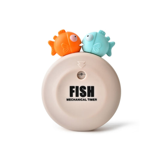 Animal Cartoon Mechanical Timer Refrigerator Magnet Timer, Specification:  Bubble Fish (Beige) - Digital Countdown by buy2fix | Online Shopping UK | buy2fix