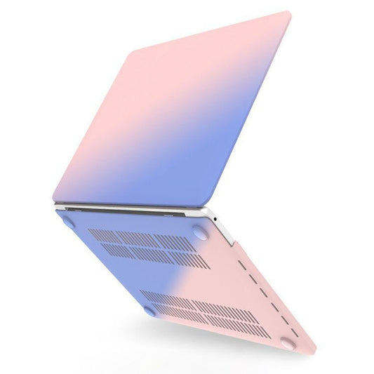 Hollow Style Cream Style Laptop Plastic Protective Case For MacBook Retina 15 A1398(Rose Pink Matching Tranquil Blue) - MacBook Pro Cases by buy2fix | Online Shopping UK | buy2fix