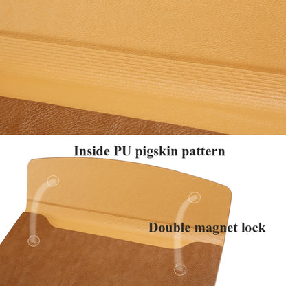 Horizontal Litchi Texture Laptop Bag Liner Bag For MacBook Pro 16 Inch A2141(Liner Bag Golden) - Protective Bags by buy2fix | Online Shopping UK | buy2fix