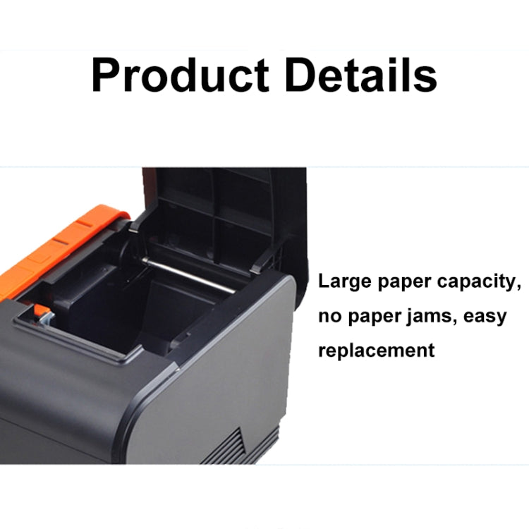 Xprinter XP-T58L 58mm Supermarket Cashier Receipt Thermal Printer, Spec: USB Port(UK Plug) - Printer by Xprinter | Online Shopping UK | buy2fix