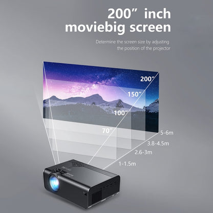 W18 1280 X 720P Portable Home HD LED Wireless Smart Projector, Spec: Standard Model(UK Plug) - LED Projector by buy2fix | Online Shopping UK | buy2fix