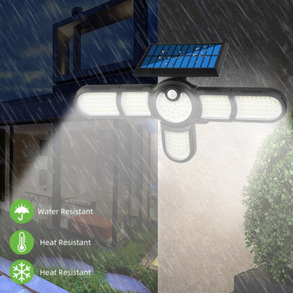 Garden Solar Wall Light Outdoor Waterproof Lawn Light Landscape Corridor Small Street Light, Spec: 6-Head 231 COB - Solar Lights by buy2fix | Online Shopping UK | buy2fix