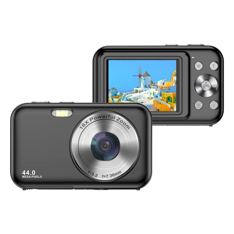 DC406L 2.4-Inch 1080P Mini HD 16X Zoom Digital Camera Home Children Camera AU Plug(Black) - Children Cameras by buy2fix | Online Shopping UK | buy2fix