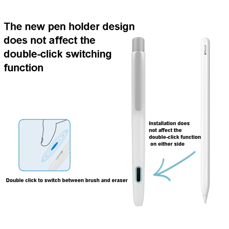 Double-Click Automatic Retractable Stylus Pen Case For Apple Pencil 2(Army Green) - Pencil Accessories by buy2fix | Online Shopping UK | buy2fix