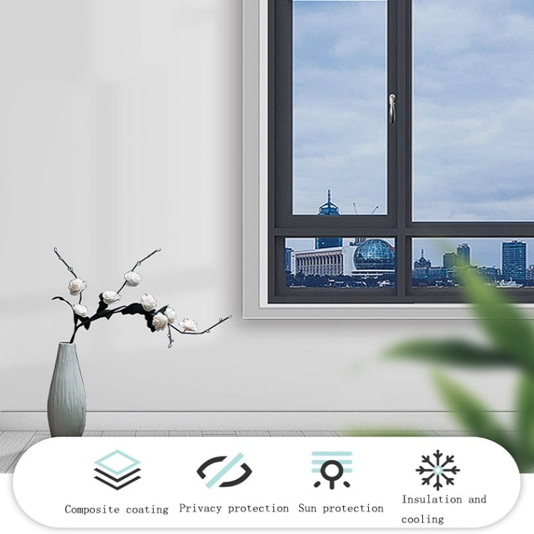 Sunscreen Shading Film One-way Perspective Anti-peeping Glass Sticker, Specification: 40x100cm(Green Silver Single Permeable) - Door & Window Films by buy2fix | Online Shopping UK | buy2fix