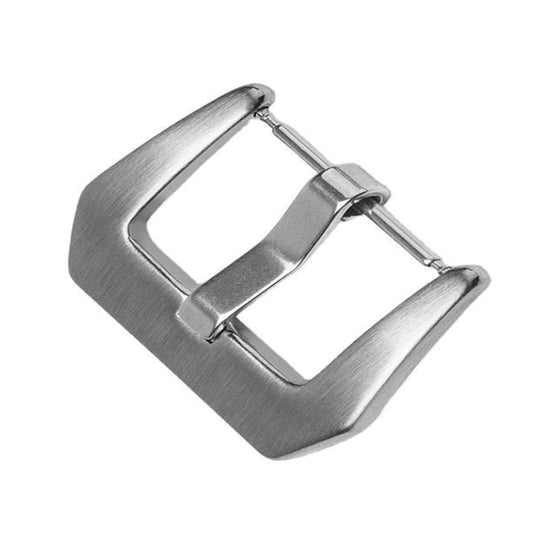3 PCS Stainless Steel Brushed Pin Buckle Watch Accessories, Color: 18mm Steel Color - Watch Accessories & Parts by buy2fix | Online Shopping UK | buy2fix