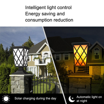 Solar Stigma Flame Lamp Garden Fencee LED Landscape Light(N260C) - Solar Lights by buy2fix | Online Shopping UK | buy2fix