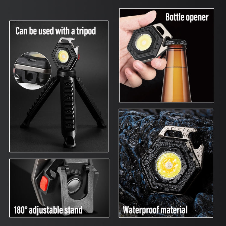 E-SMARTER W5131 Mini Keychain Strong Light Portable Flashlight, Specification: Black - Mini Flashlight by E-SMARTER | Online Shopping UK | buy2fix