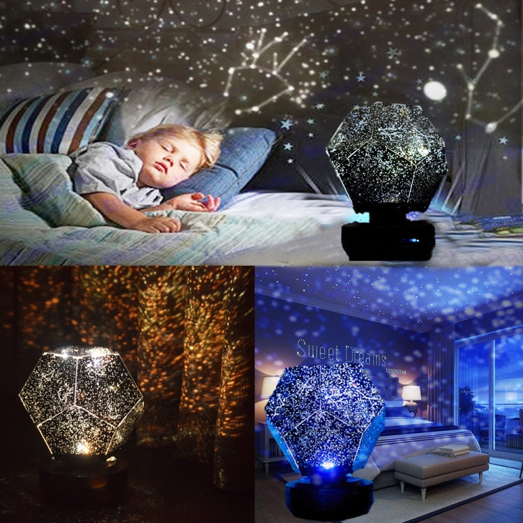 Starry Sky Projection Lamp Fantasy Constellation Projector,Style: Monochrome USB Blue Light - Projection Lamp by buy2fix | Online Shopping UK | buy2fix