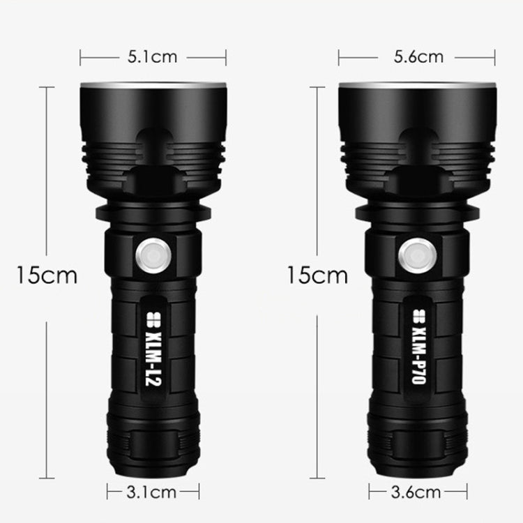 Strong Light Outdoor Waterproof Camping Aluminum LED Flashlight, Style: L2 (Without Battery) - LED Flashlight by buy2fix | Online Shopping UK | buy2fix