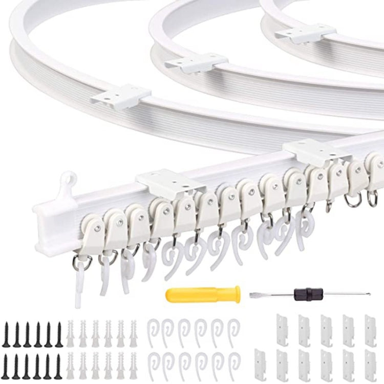 Model Steel Rail Bending Curtain Rail Flexible Guide Set, Size: 3m - Curtain Decorative Accessories by buy2fix | Online Shopping UK | buy2fix