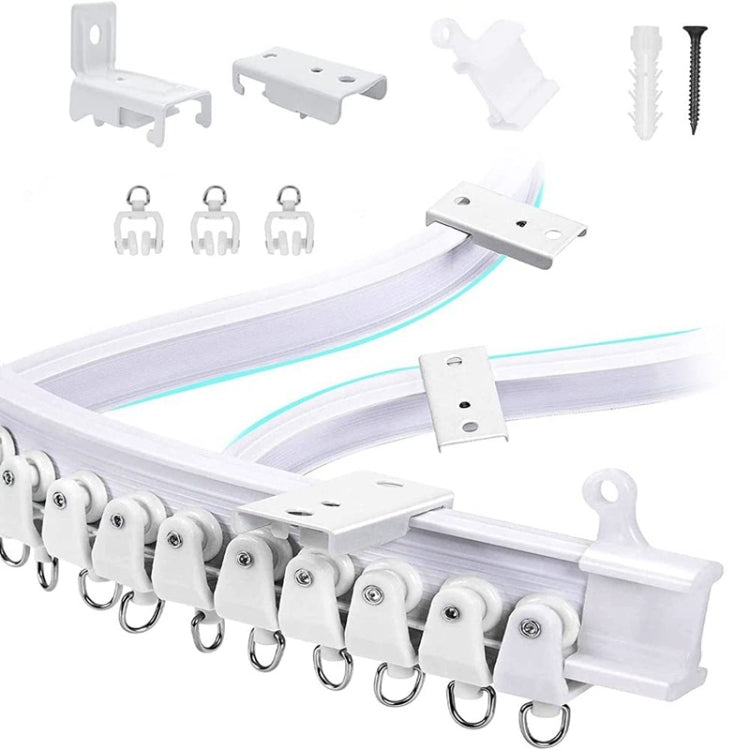 Model Steel Rail Bending Curtain Rail Flexible Guide Set, Size: 5m - Curtain Decorative Accessories by buy2fix | Online Shopping UK | buy2fix