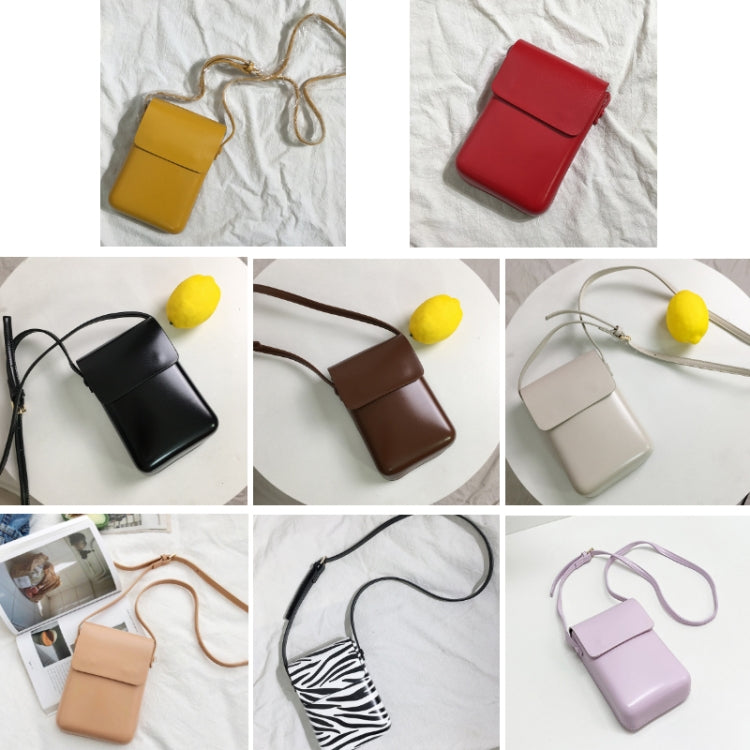 Fashion Versatile Vertical Models Single Shoulder Crossbody Mobile Phone Bag, Color: Purple - Single-shoulder Bags by buy2fix | Online Shopping UK | buy2fix