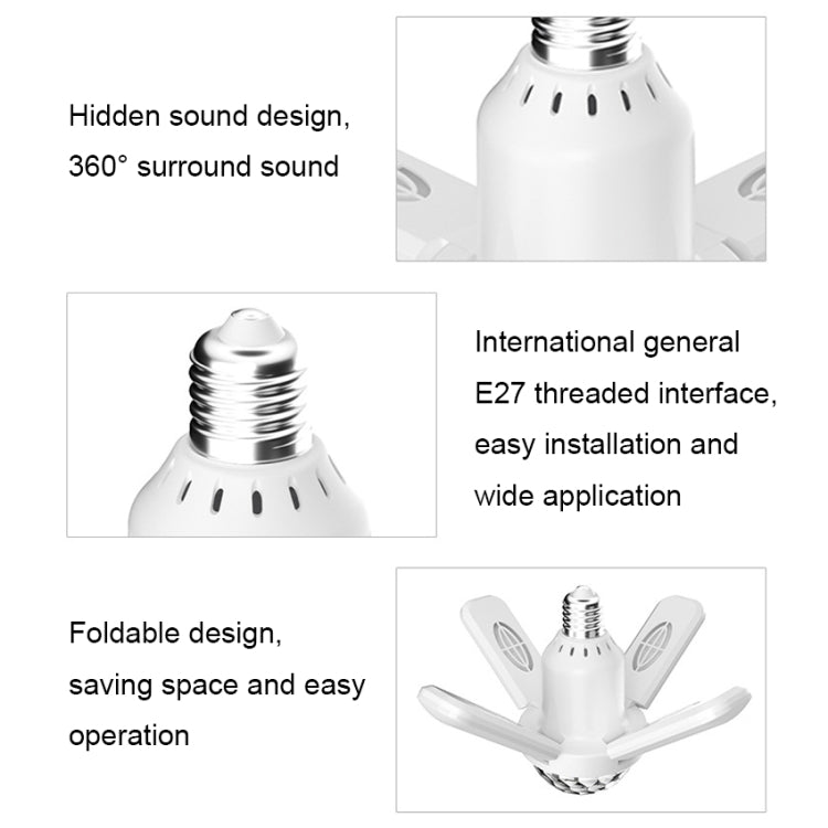 LY-002 24W Mini Bluetooth RGB Light Effect Foldable Music Light(Starry Light) - Smart Light Bulbs by buy2fix | Online Shopping UK | buy2fix