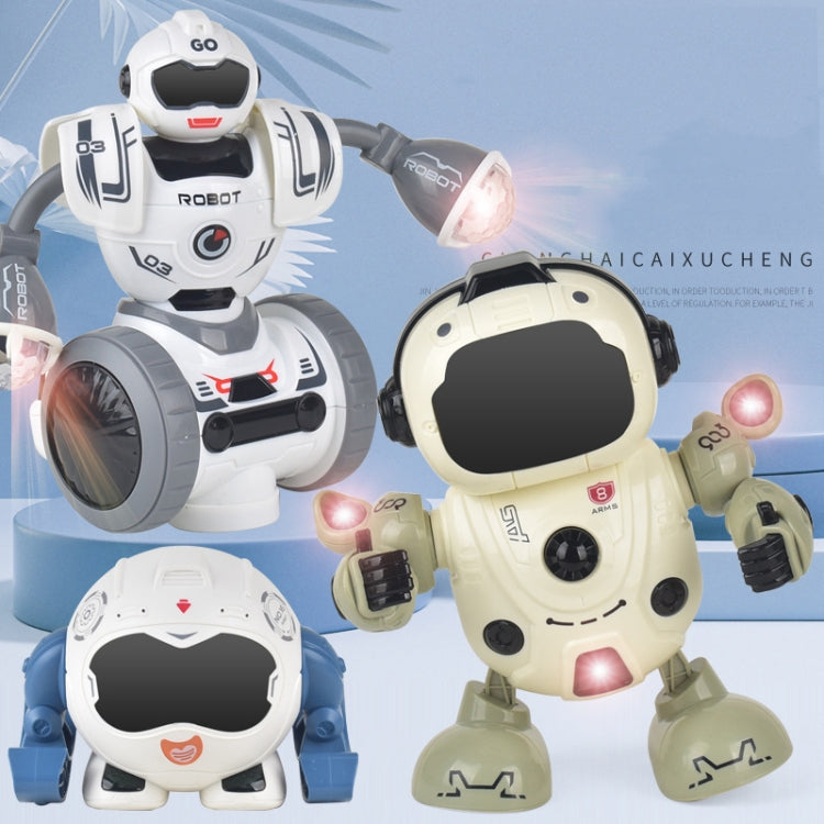 Intelligent Early Education Sound and Light Mechanical Robot Toys, Color: 2 Green - RC Robots by buy2fix | Online Shopping UK | buy2fix