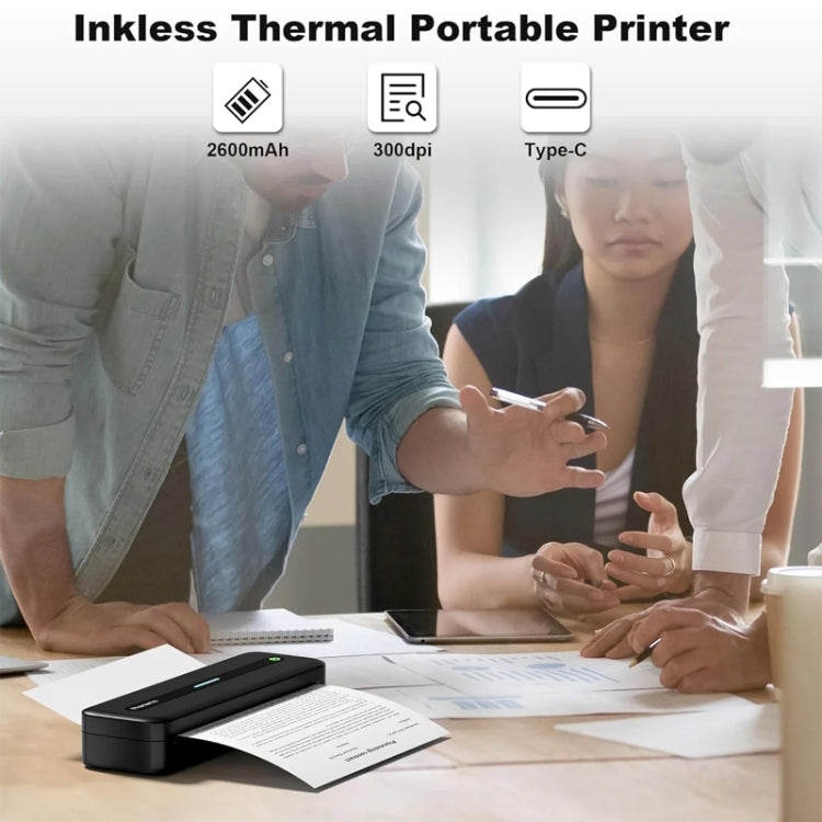 Phomemo M832 300dpi Wireless Thermal Portable Printer, Size: A4 Version(White) - Printer by Phomemo | Online Shopping UK | buy2fix