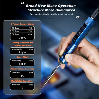 MINIWARE TS101 PD DC Soldering Iron 90W Portable Soldering Pen(With C4 Soldering Iron Head) - Electric Soldering Iron by MINIWARE | Online Shopping UK | buy2fix