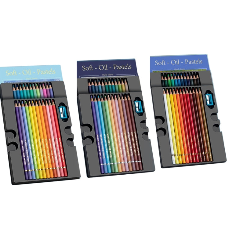 24 Colors Oily Bright Color Pencil Studio Special Set Macaron - Art Supplies by buy2fix | Online Shopping UK | buy2fix