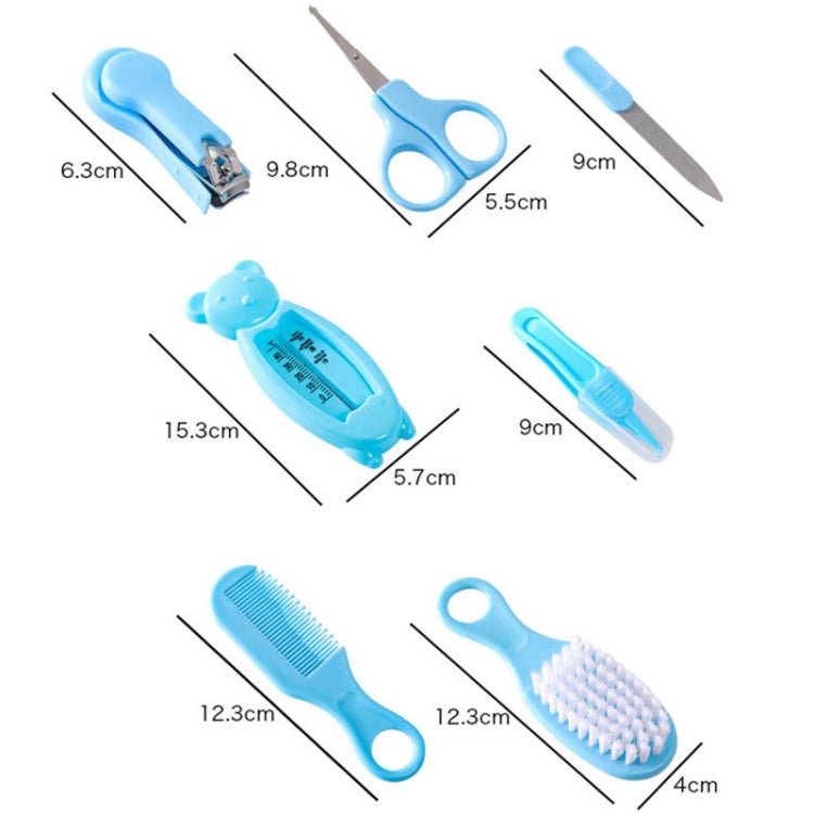 7 in 1 Baby Care Set Baby Daily Cleaning Tools Kit(Blue) - Baby Care by buy2fix | Online Shopping UK | buy2fix