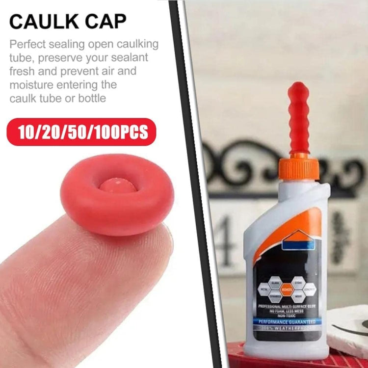 20pcs Glass Glue Nozzle Sealing Cap Leak-proof Sleeve Glass Glue Nozzle Protective Sleeve - Others by buy2fix | Online Shopping UK | buy2fix