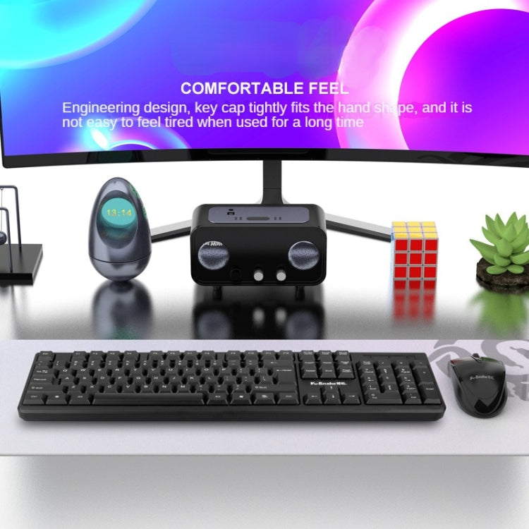 K-Snake KM007 Wired Keyboard And Mouse Set Desktop Computer Keyboard, Style: With Mouse - Wired Keyboard by K-Snake | Online Shopping UK | buy2fix