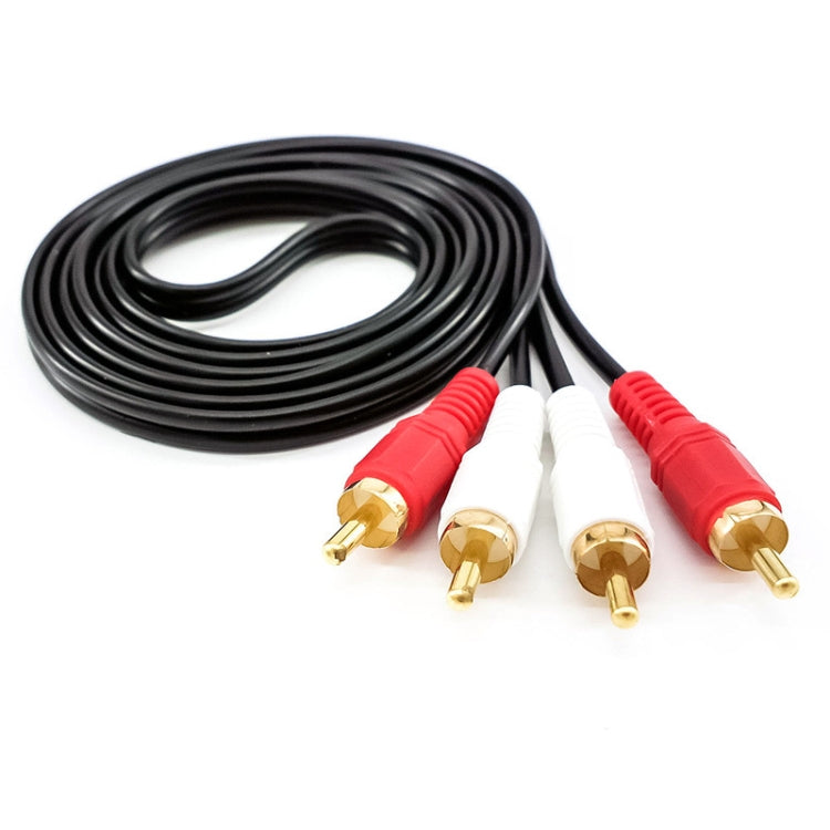 3m Double Lotus Audio Cable RCA Two-To-Two Power Amplifier Audio Cable - RCA Cable by buy2fix | Online Shopping UK | buy2fix