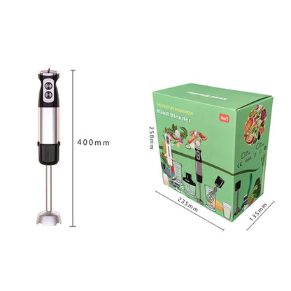 6-in-1 600W Multifunctional  Electric Blender Stainless Steel Food Cooking Stick EU Plug - Stirrer & Squeezer by buy2fix | Online Shopping UK | buy2fix