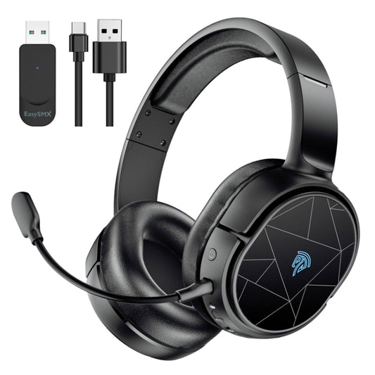 EasySMX V10W Bluetooth 2.4G With Wheat Head Wearing Wireless Game Headset(Black) - Headset & Headphone by EasySMX | Online Shopping UK | buy2fix