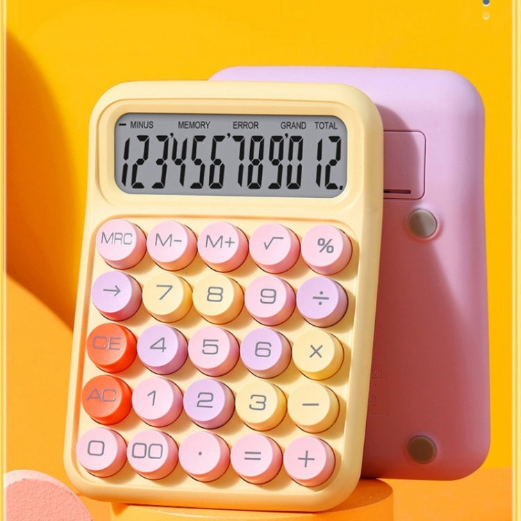 12-Bit Dopamine Flex Keyboard Calculator Candy Color Office Student Calculator(Sky Blue) - Calculator by buy2fix | Online Shopping UK | buy2fix