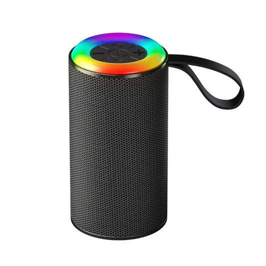 Wireless Bluetooth Speaker with RGB Light Portable Waterproof Small Audio(Black) - Desktop Speaker by buy2fix | Online Shopping UK | buy2fix