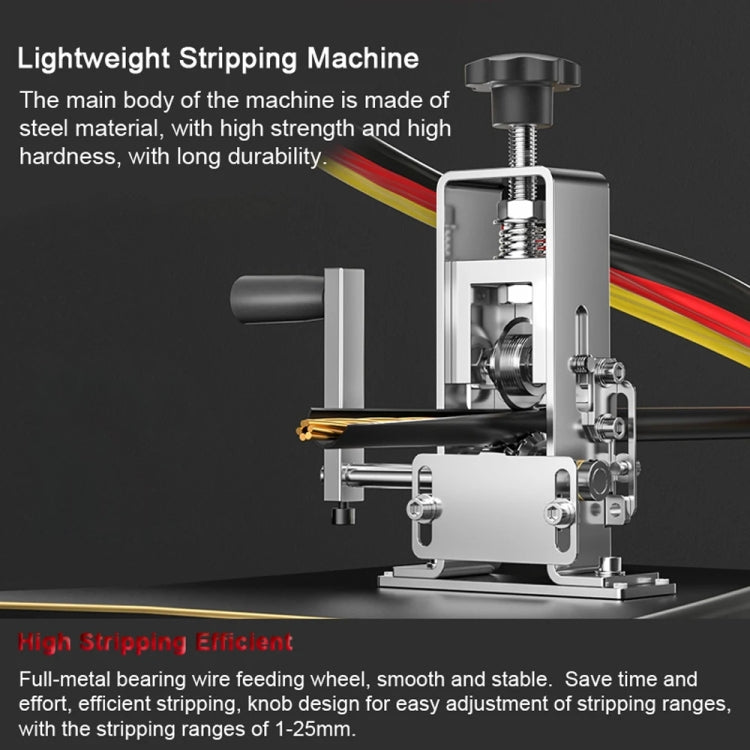 Household Hand-Cranked Small Stripping Machine Waste Wire And Cable Stripping Tool, Style: Peeling Machine - Pliers by buy2fix | Online Shopping UK | buy2fix