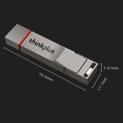 Lenovo Thinkplus TU280PRO USB3.2+Type-C Dual Interface Solid State U Disk, Memory: 1T(Dark gray) - USB Flash Drives by Lenovo | Online Shopping UK | buy2fix