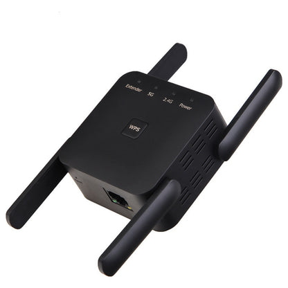 1200Mbps 2.4G / 5G WiFi Extender Booster Repeater Supports Ethernet Port White EU Plug - Broadband Amplifiers by buy2fix | Online Shopping UK | buy2fix
