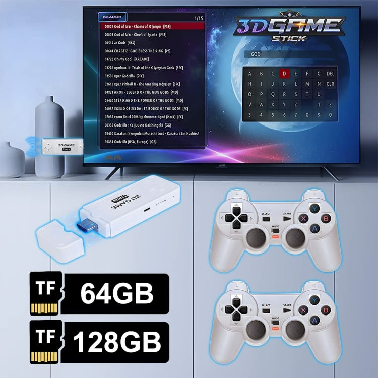 Y6 Handheld Game Console 2.4G HD 4K Wireless Portable Linux Video Game Stick, Style: 128G 10000+ Games - Pocket Console by buy2fix | Online Shopping UK | buy2fix