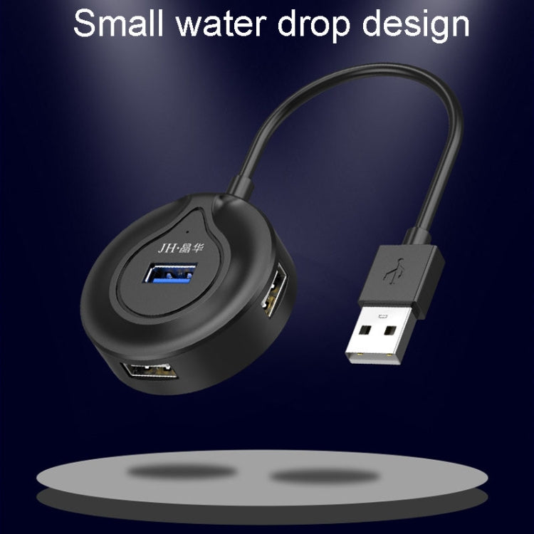 JINGHUA N62 USB2.0 4-Port Splitter One To Four HUB Extension Connector, Model: 1m Black - USB 2.0 HUB by JINGHUA | Online Shopping UK | buy2fix