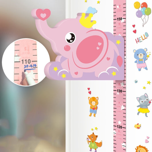 3D Height Paste Children Height Measurement Ruler Magnetic Suction Cartoon Wall Stickers Can Be Removed(Elephant Sticker Model) - Sticker by buy2fix | Online Shopping UK | buy2fix